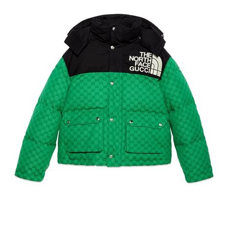 the north face gucci coat green|north face x Gucci outlet.